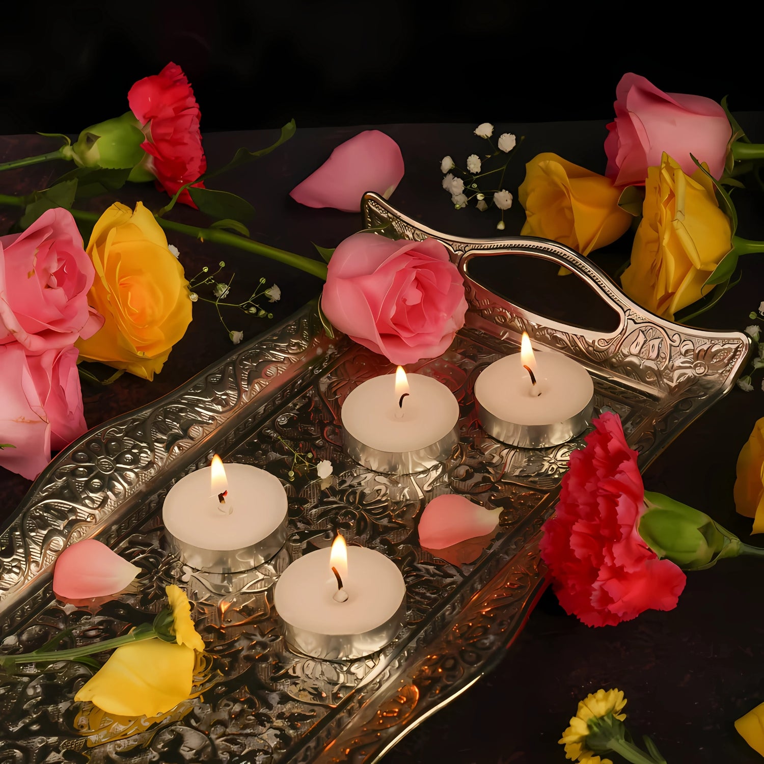 IRIS Pack of 10 Unscented Tea lights - White_3