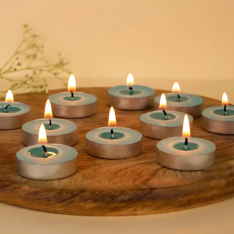 IRIS Pack of 15 Fragranced Tealights - Cool Blue_Features