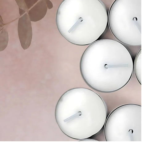 IRIS Pack of 50 Unscented Tealights-White_Top