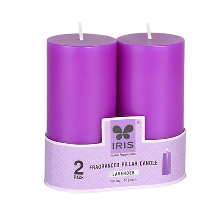 IRIS_Set_of_2_Fragranced_Pillar_Candles-Lavender_Isometric