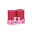 IRIS Set of 2 Fragranced Pillar Candles - Damask Rose_1