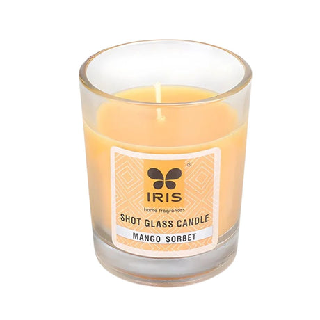 IRIS Shot Glass Scented Candle-Mango Sorbet_Isometric