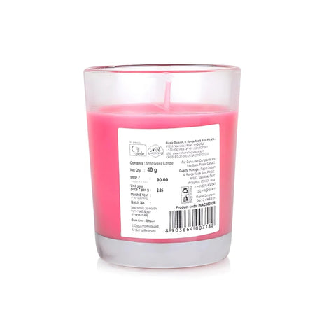IRIS Shot Glass Scented Candles-Damask Rose_Back