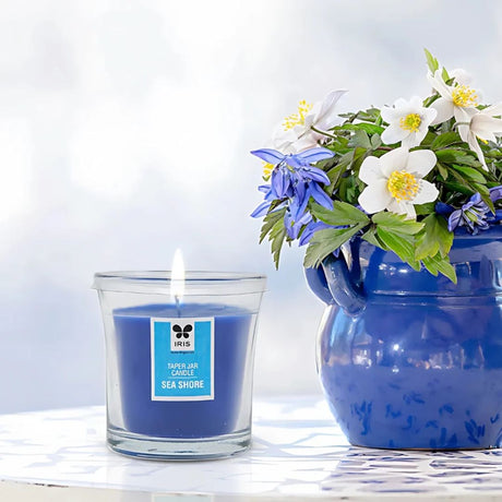 IRIS Taper Jar Candle-Sea Shore_Front1