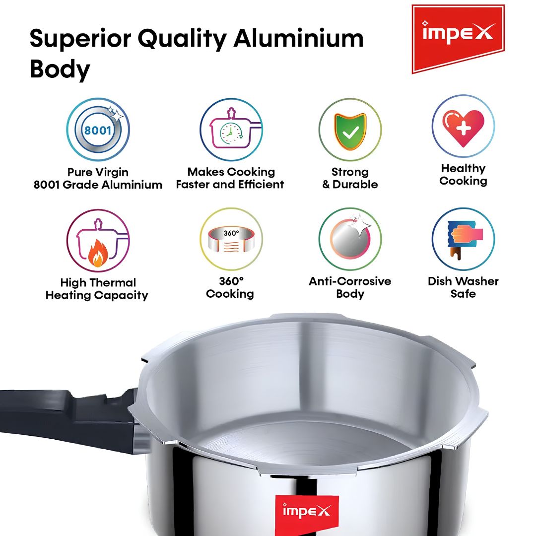 Impex ECO Aluminium Pressure Cooker 3 L_Features 2