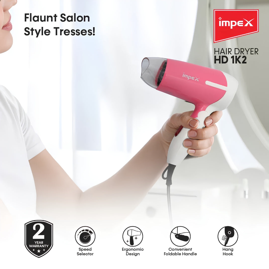 Impex HAIR Dryer (HD 1K2) FG02582