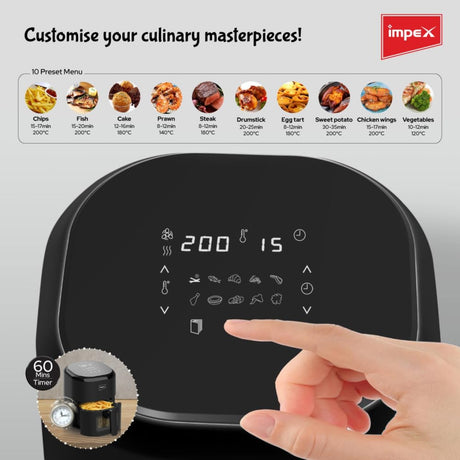 Impex Smart Fry Air Fryer 4.5 L - Black_2