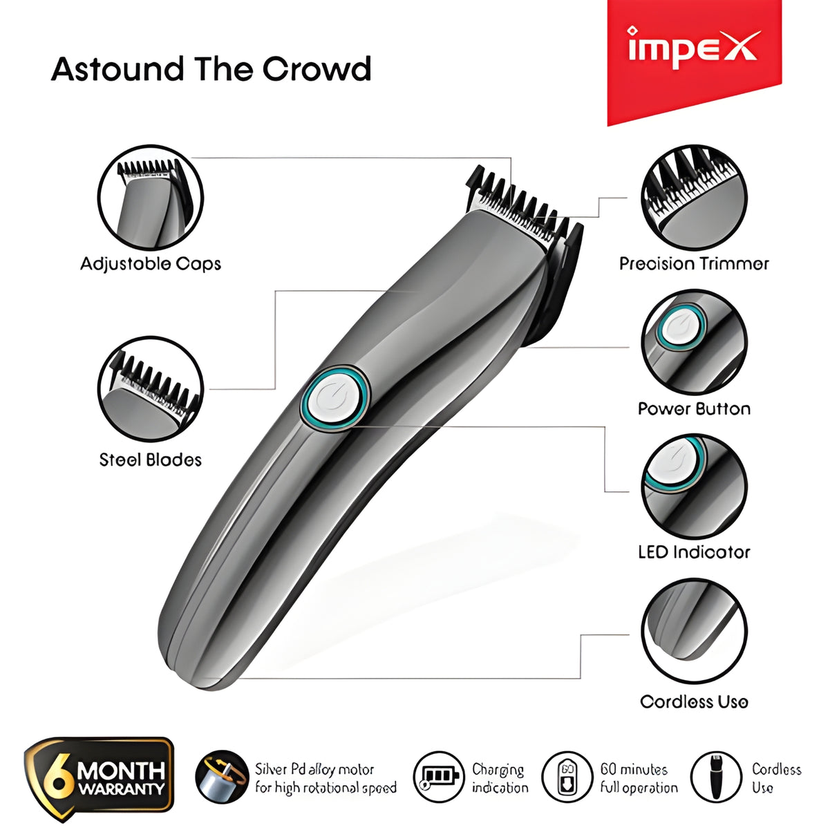 Impex TIDY IHC3 Beard Trimmer - Black_2