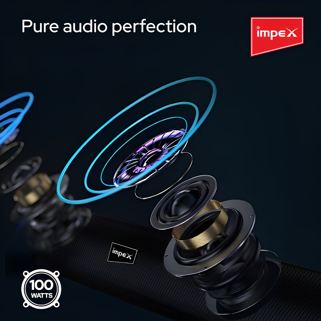 Impex Thunder Beat 3306 Soundbar with 2.1 Channel 100 W - Black_Features View 2