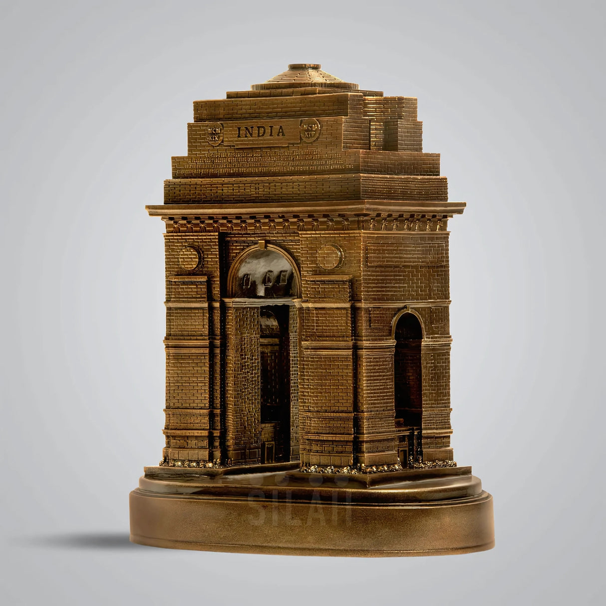 India Gate  Monumental Tribute  8 In Sculpture - Antique Bronze