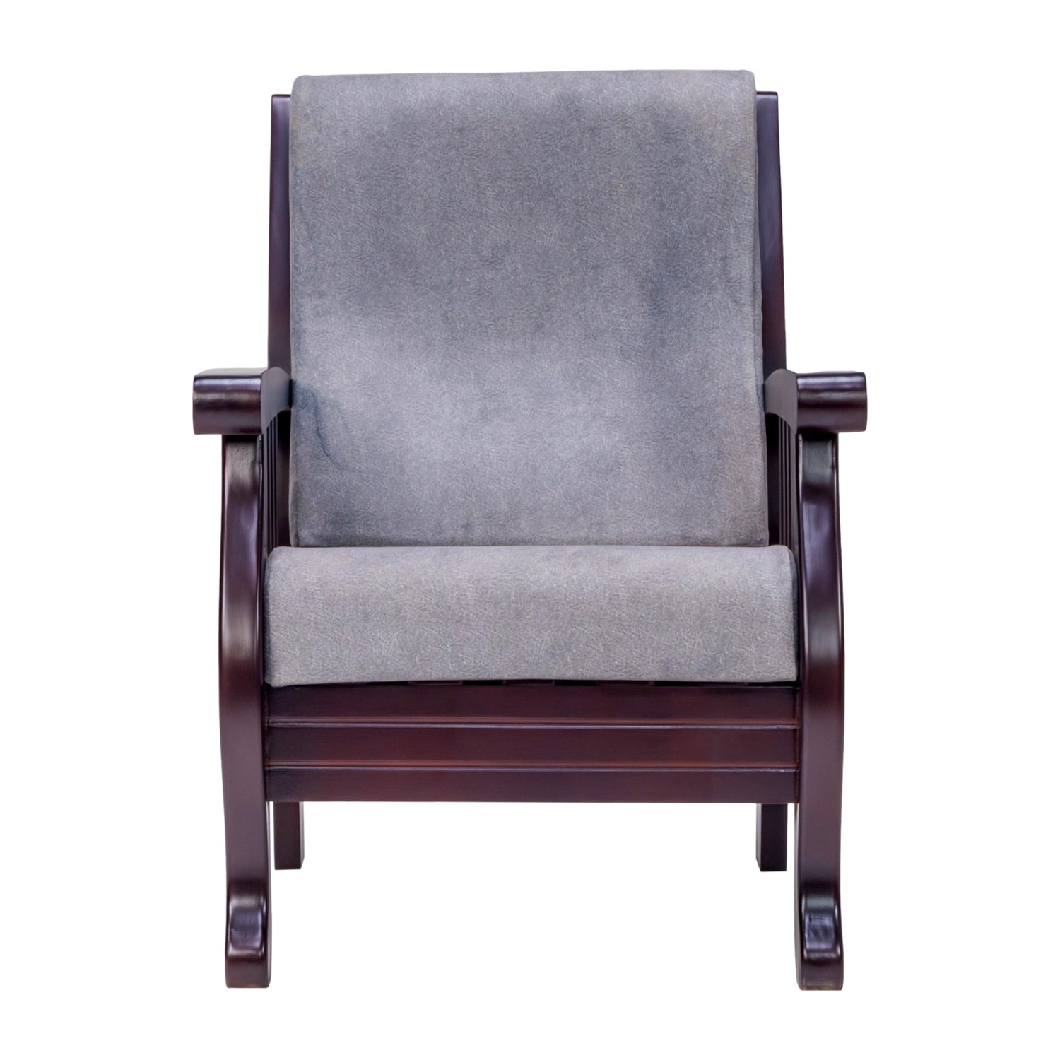 Indiana Pro Elite Wooden Sofa 1 Seater - Light Walnut Finish