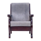 Indiana Pro Elite Wooden Sofa 1 Seater - Light Walnut Finish