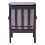 Indiana Pro Elite Wooden Sofa Set (3+1+1 Seater) - Light Walnut Finish