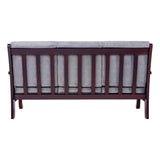Indiana Pro Elite Wooden Sofa 3 Seater - Light Walnut Finish