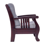 Indiana Pro Elite Wooden Sofa 1 Seater - Light Walnut Finish