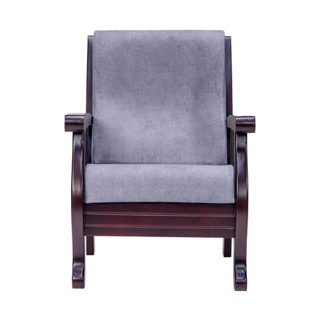 Indiana Elite Wooden Sofa 1-Seater - Light Walnut Finish_2