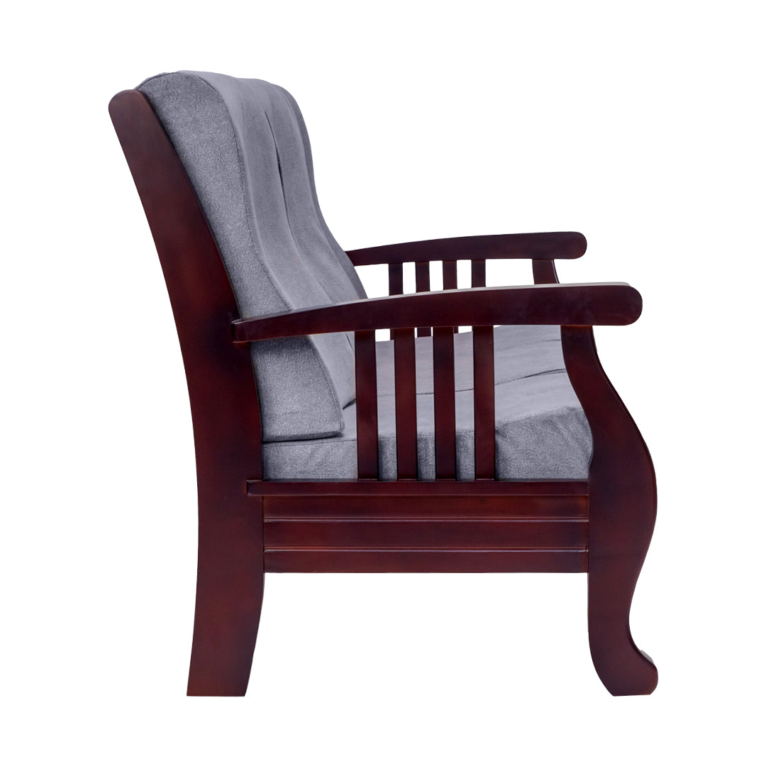 Indiana Elite Wooden Sofa 3-Seater - Light Walnut Finish_3