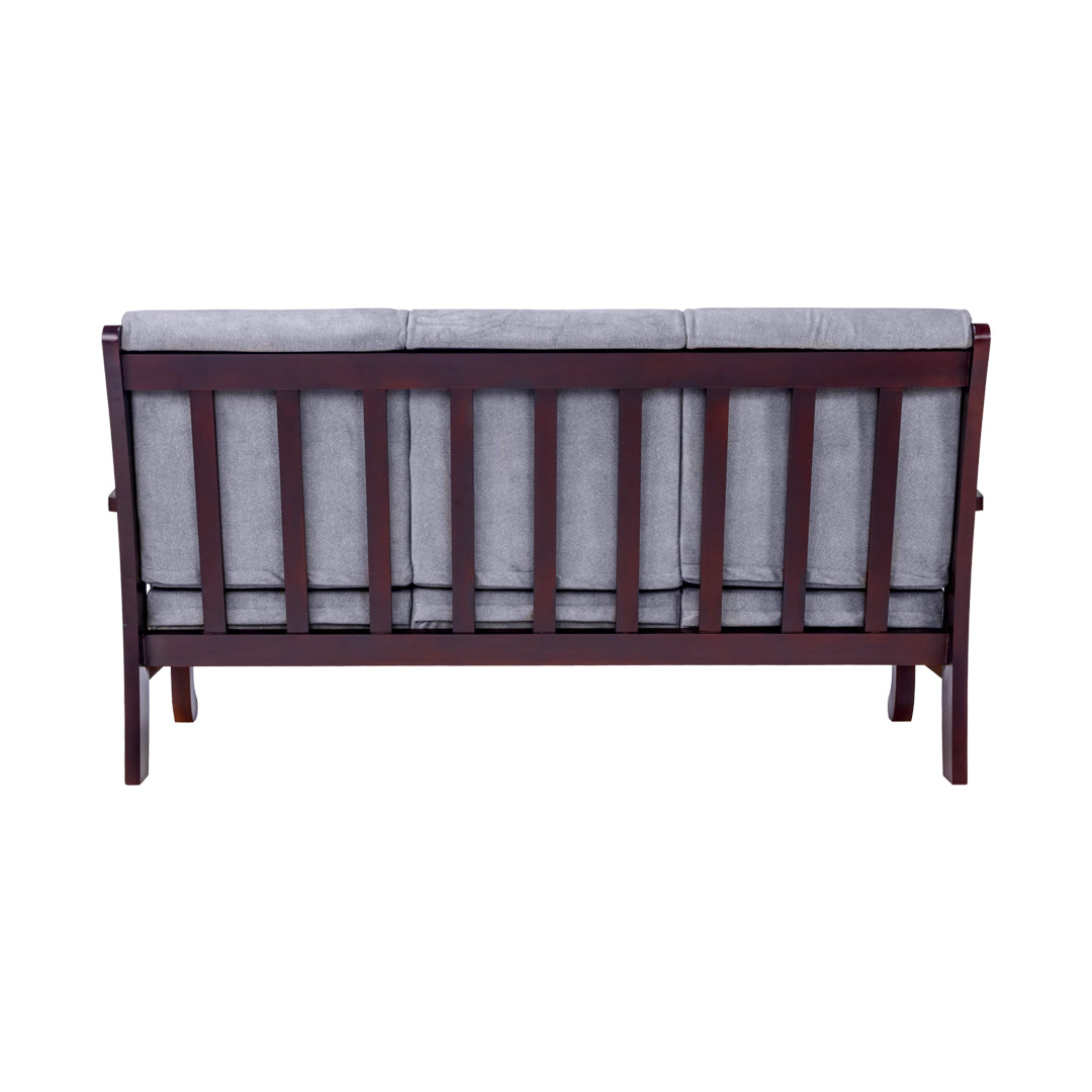 Indiana Elite Wooden Sofa 3-Seater - Light Walnut Finish_4