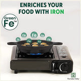 The Indus Valley Cast Iron  Paniyaram Pan 9 Pit - Black