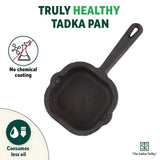 The Indus Valley Cast Iron Tadka Pan 4L – Black