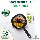 The Indus Valley Cast Iron Tadka Pan 4L – Black