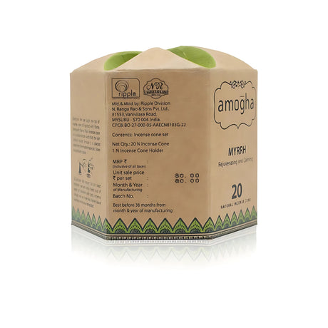 Iris Amogha Incense Cone INSI0536MY Premium Fragrance for Relaxation