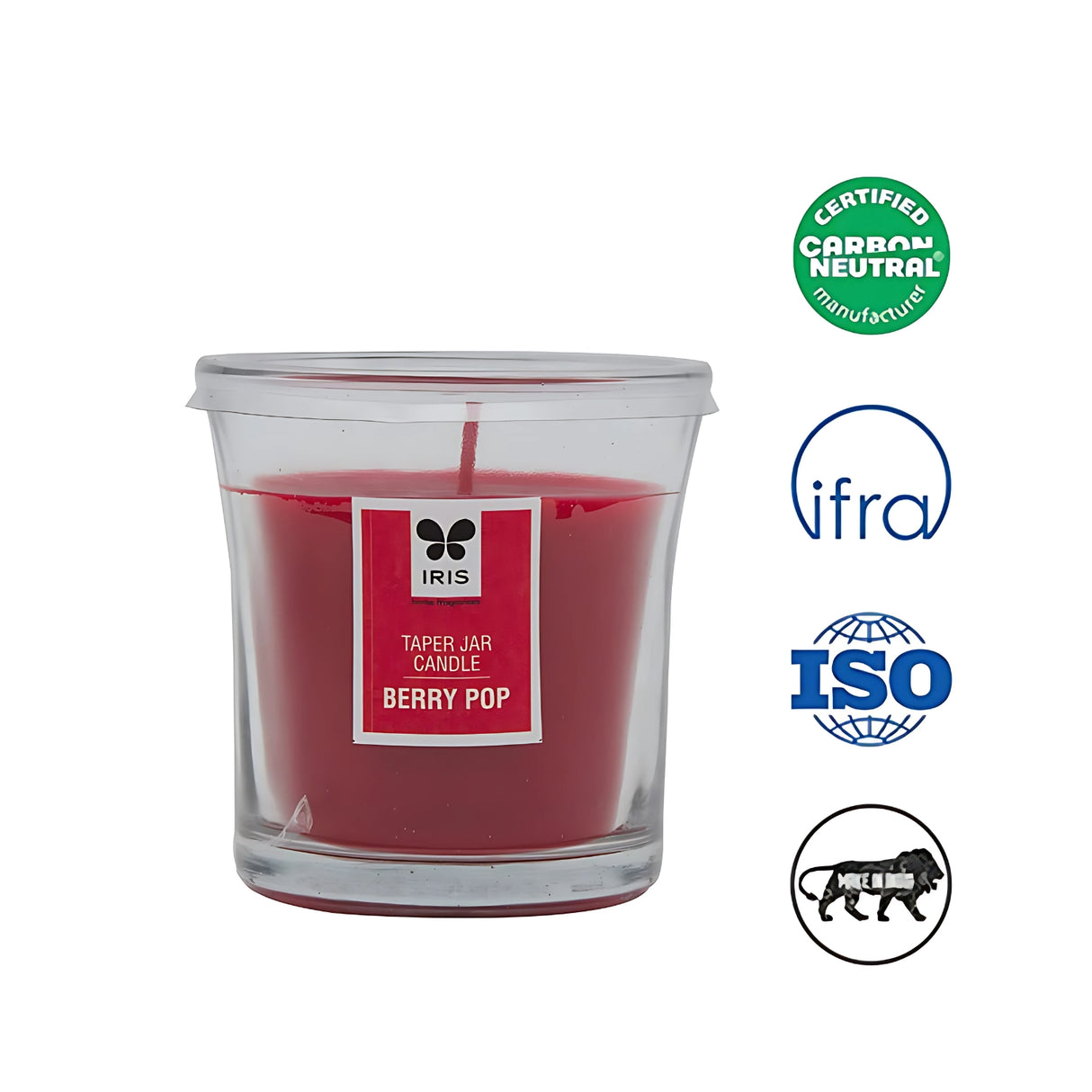 IRIS Taper Jar Candle -  Berry Pop