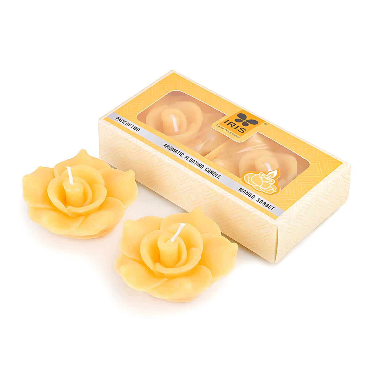 IRIS Floating Candles - Mango Sorbet