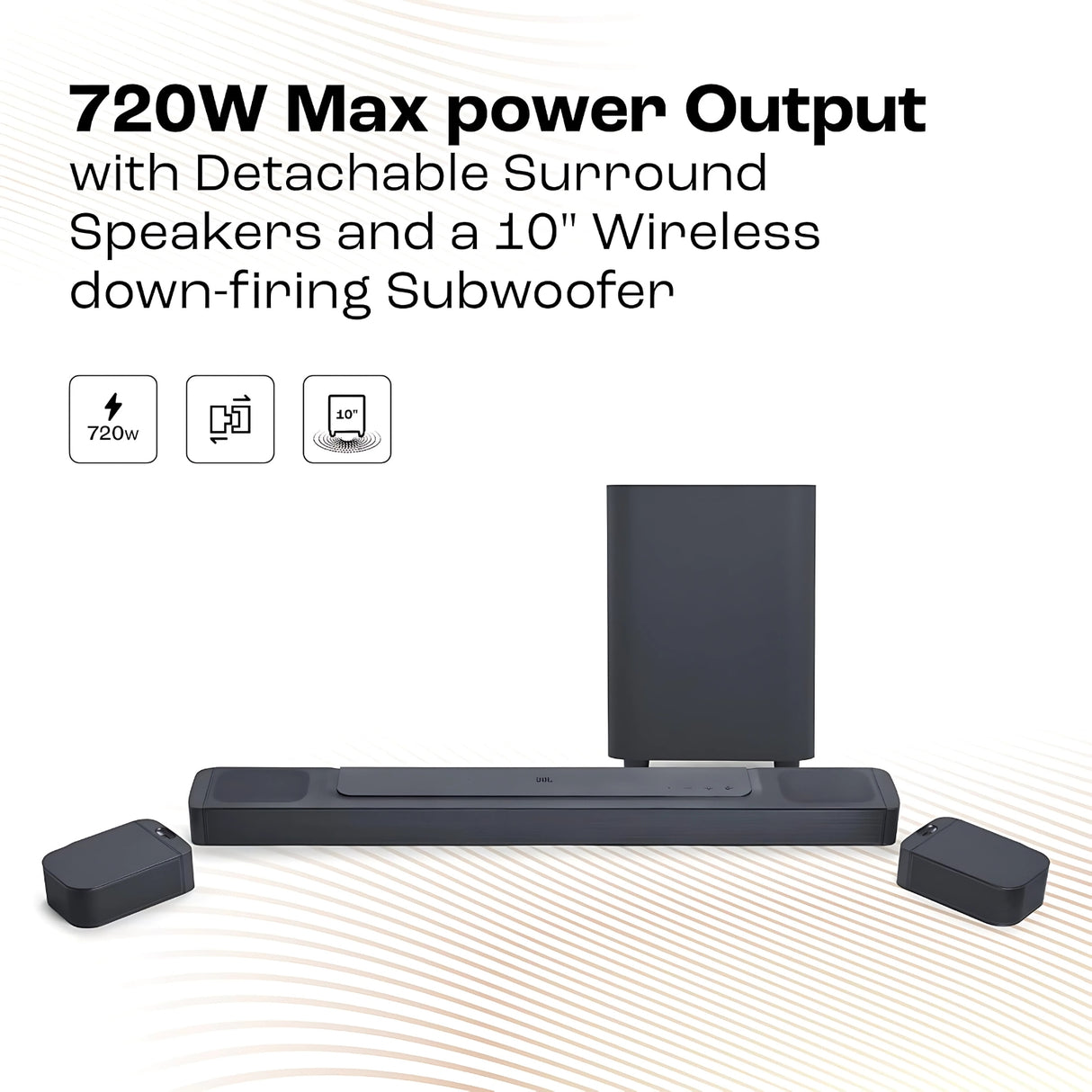 JBL Bar 800 Pro Soundbar 720W - Black