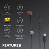 JBL T310C Wired Earphone - Black