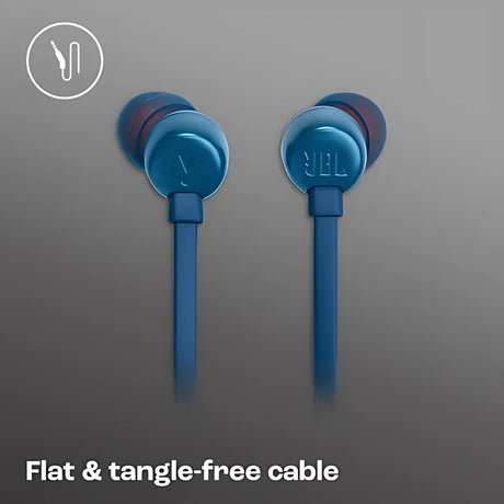 JBL T310C Wired Earphone - Blue