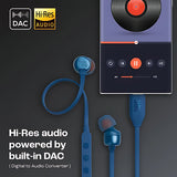 JBL T310C Wired Earphone - Blue