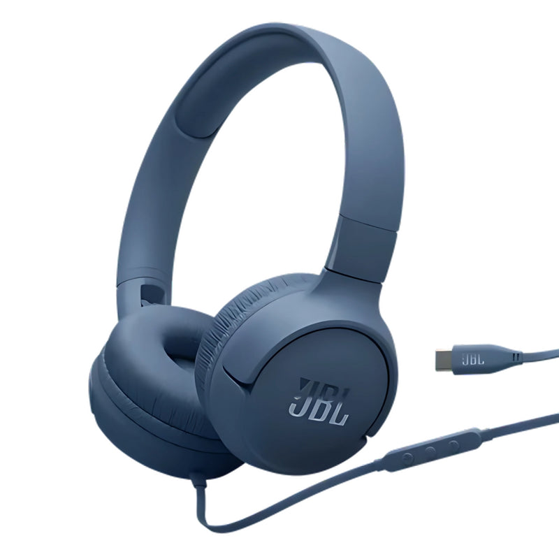 JBL Tune 520C Wired Headphone - Blue