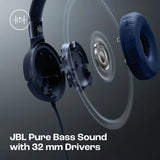 JBL Tune 520C Wired Headphone - Blue