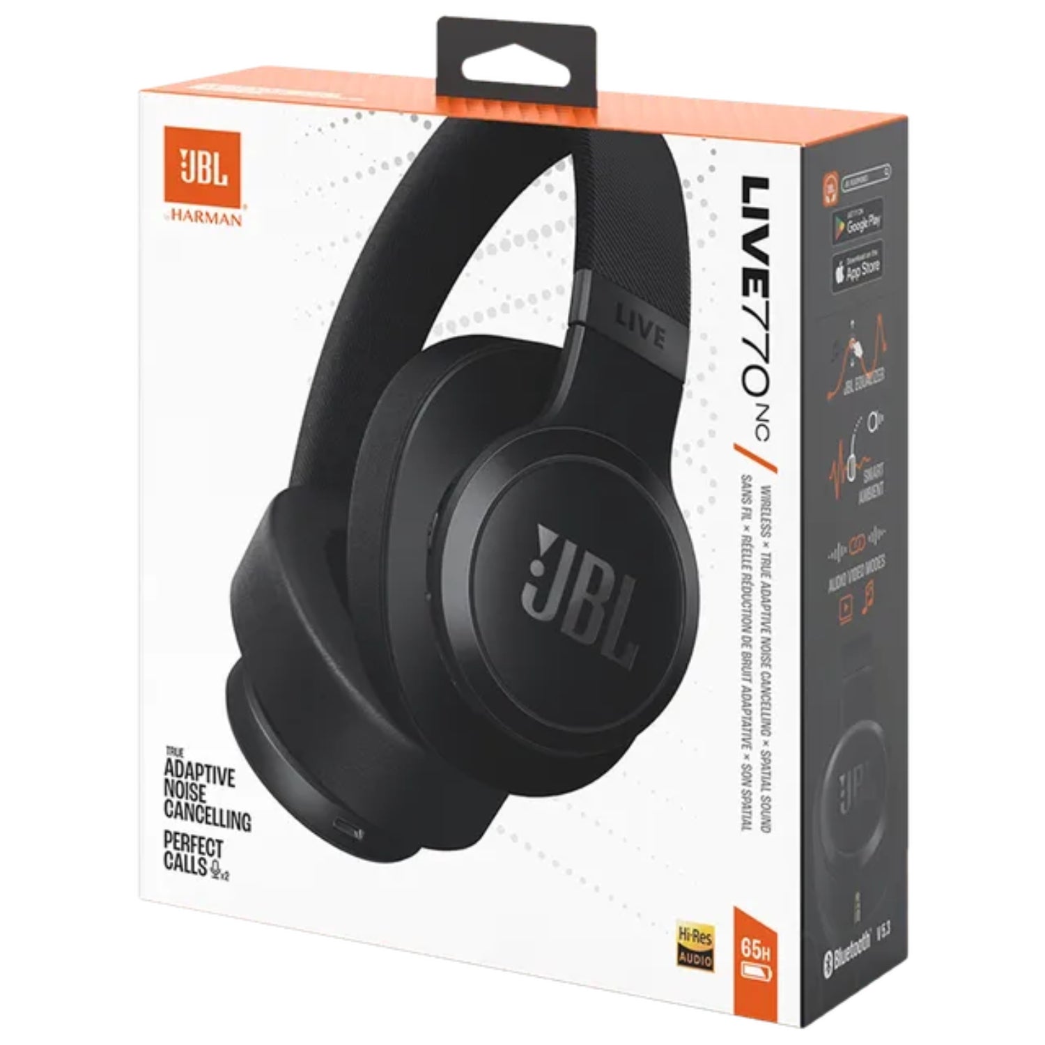 JBL Live 770NC Bluetooth Headphone - Black 5