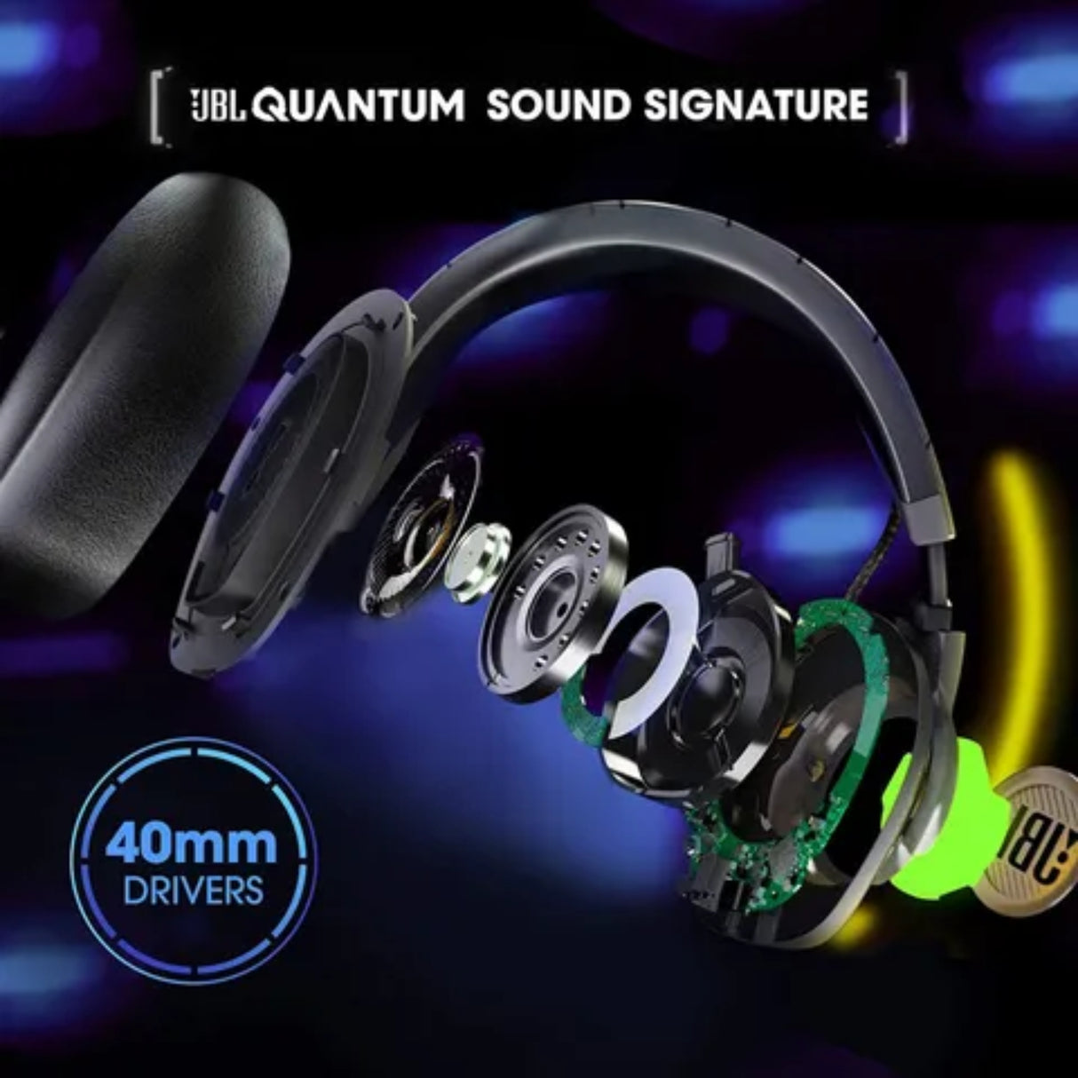 JBL Quantum 100 Wired Gaming Headphone - Black_5