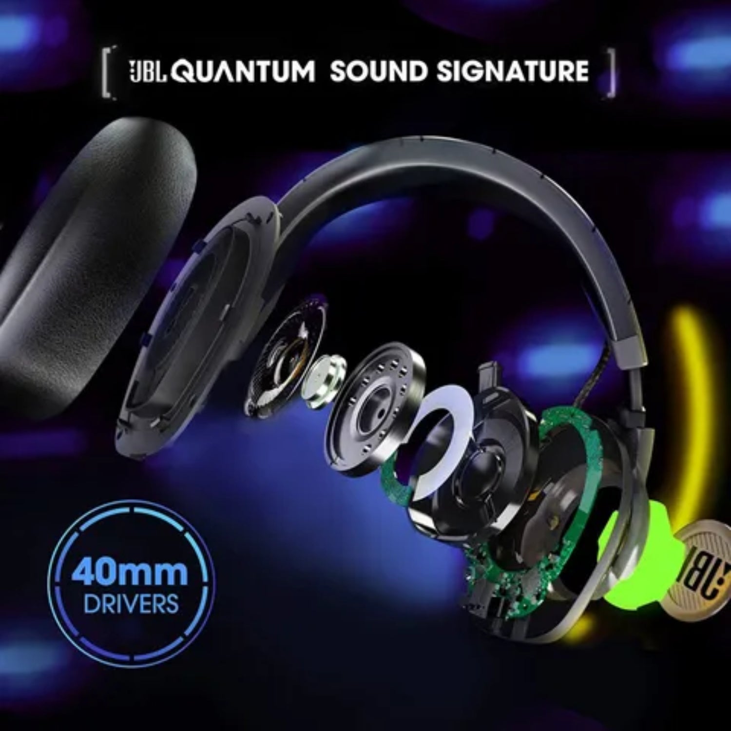 JBL Quantum 100 Wired Gaming Headphone - Black_5