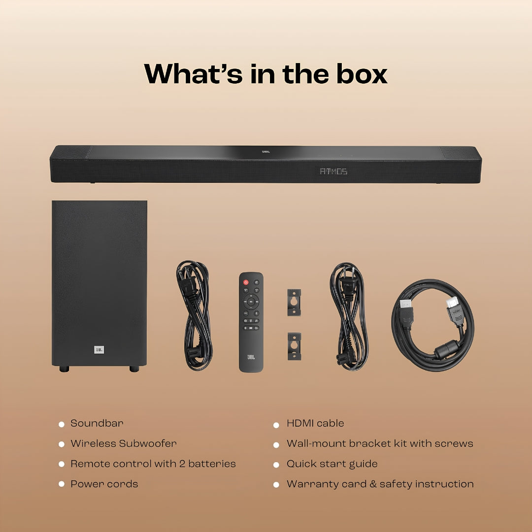 JBL SB595 Wireless Soundbar with 3.1.2 Channel 440 W - Black_Featurs View 5