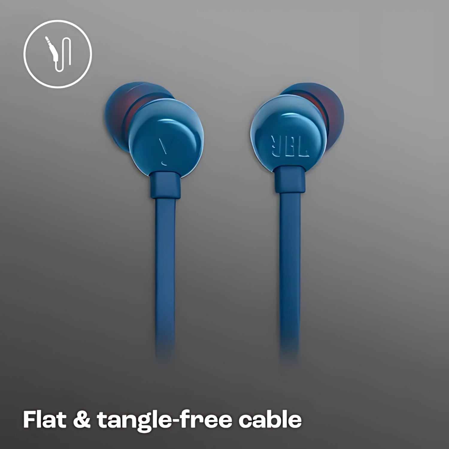 JBL T310C Wired Earphone - Blue_2