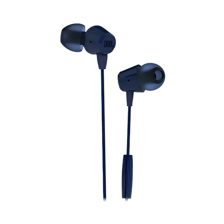 JBL T50HI Wired Earphones - Blue_FrontView