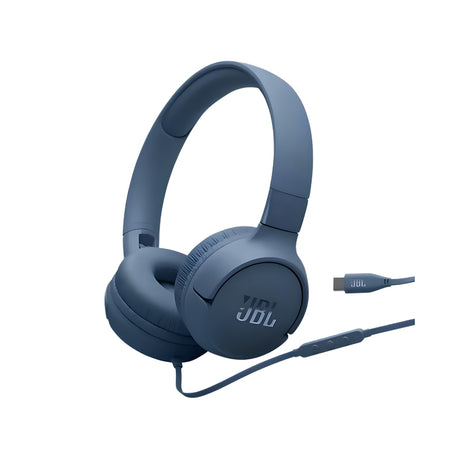 JBL Tune 520C Wired Headphone - Blue_FrontView