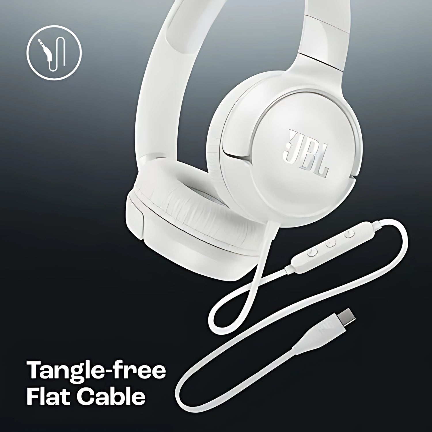 JBL Tune 520C Wired Headphone - White_3