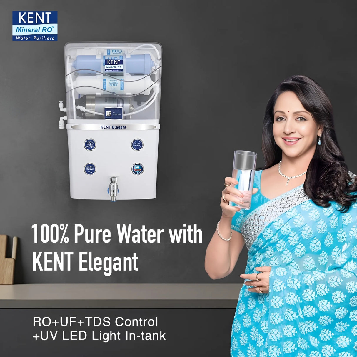 Kent Elegant 111097 Water Purifier 8 L - White