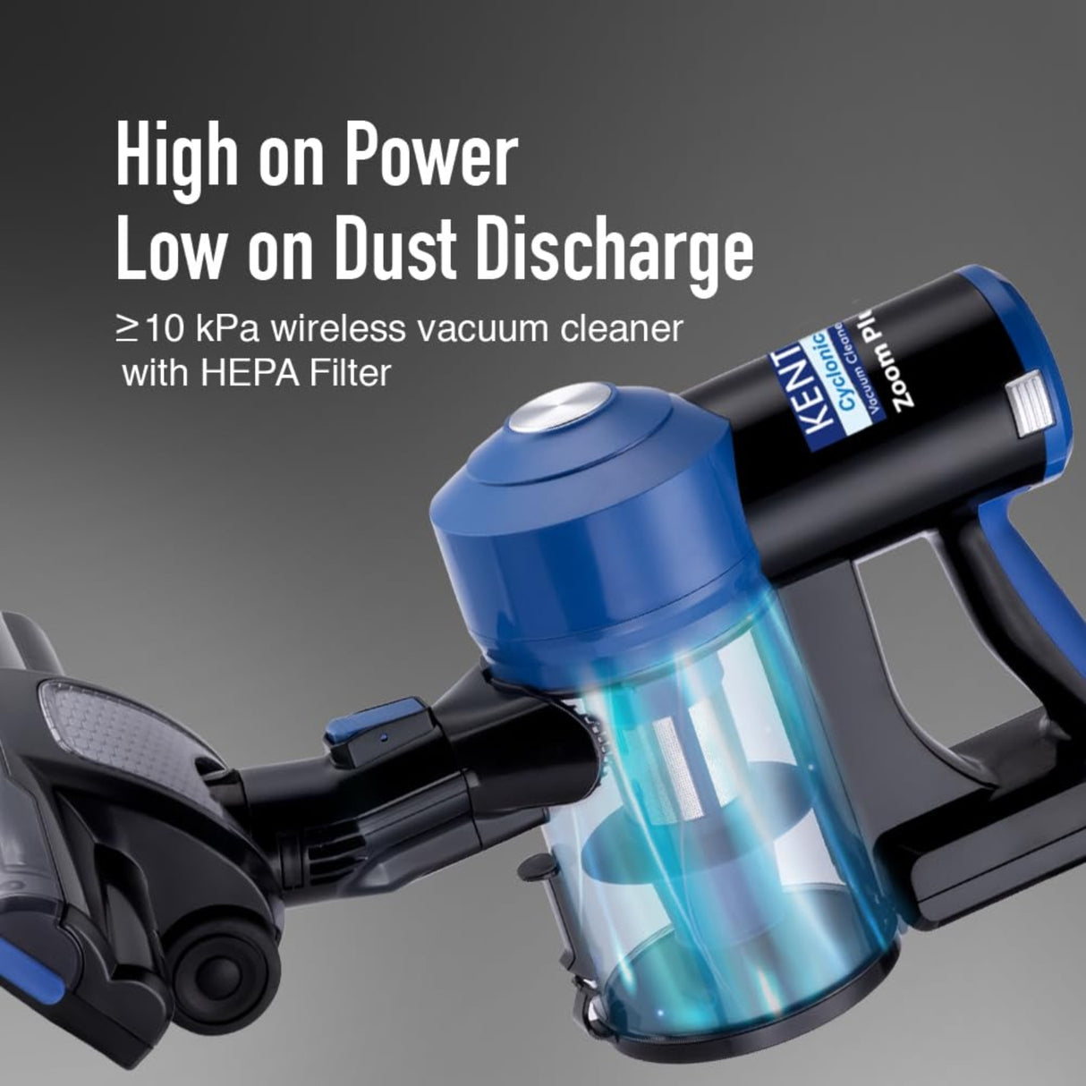 Kent 116132 Zoom Plus Vacuum Cleaner 0.6 L - Blue