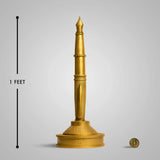 Kalaignar Pen 1 Feet Sculpture - Gold
