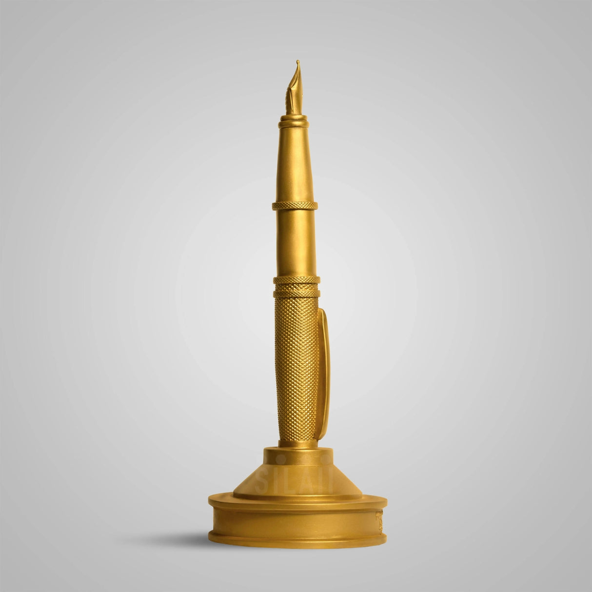 Kalaignar Pen 1 Feet Sculpture - Gold