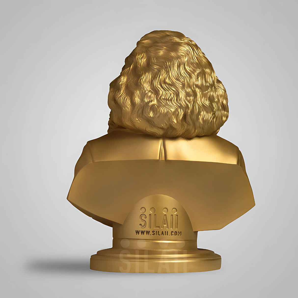 Karl Marx Bust  8 In Sculpture - Gold