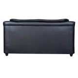 Kassel Rexine Sofa Set (3+1+1-Seater) - Black
