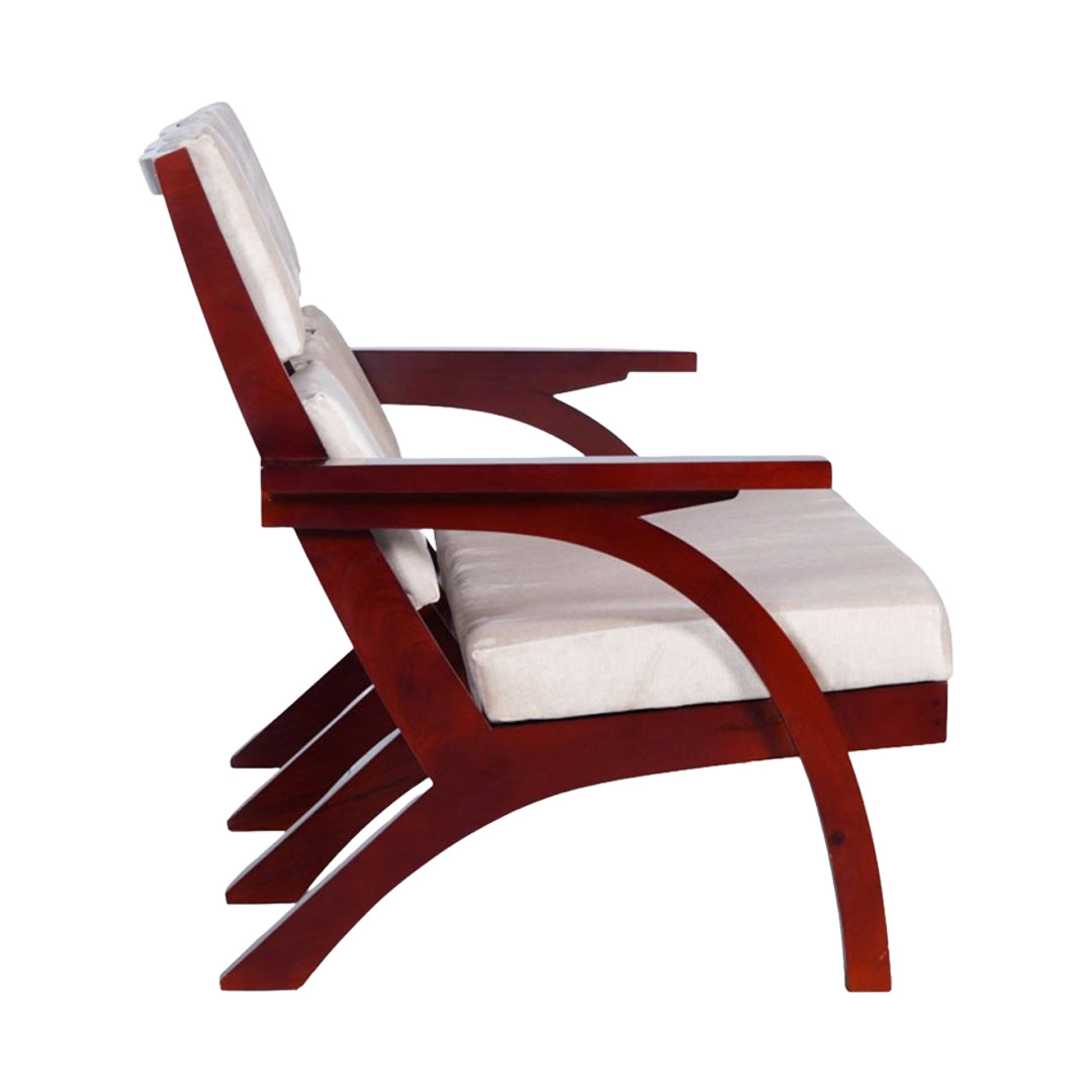 Kelso Arm Chair 3-Seater - Light Walnut Finish_3