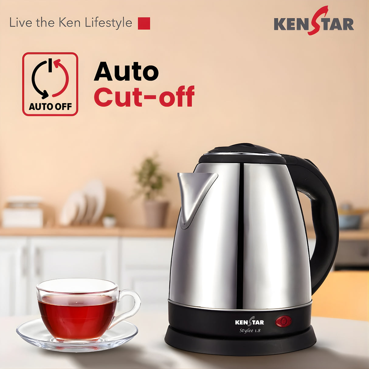 Kenstar Stylee KKSTY18F13SR0 1.8L 1350W Electric Kettle - Silver_2